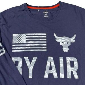 Under Armour Project Rock Veterans Day By Air Freedom United Long Sleeve Mens XL